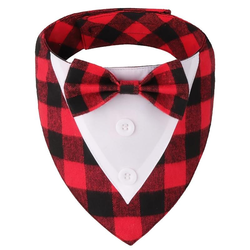 1pack Wedding Dog Tuxedo Bandanas Bow Tie Adjustable Dog Costumes for Small Dogs Pet Outfit Prince Wedding Attire Party Clothes