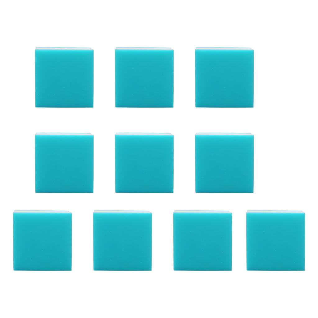 10PCS Stamp Carving Blocks Soft Rubber Engraving Stamps for  Handcrafts Blue White Blue 3 Layers