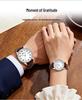 OFNS Large Dial Luminous Quartz Watch with Calendar, Waterproof Digital Design for Seniors