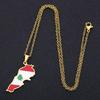 Statement Lebanese Map Necklace with Adjustable Chain A Symbol of Adventure Suitable for Fashionable Woman and Man
