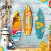 Wasserdichtes Holzschild Hawaiianisches Surfbrett Wandkunst, Tropisches Stranddekor Schild, Sommer Aloha Thema Hängendes Schild Langlebig für Wohnzimmer Kinder