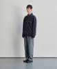 Horlisun Baxter Slub Zip Up Jacket Navy