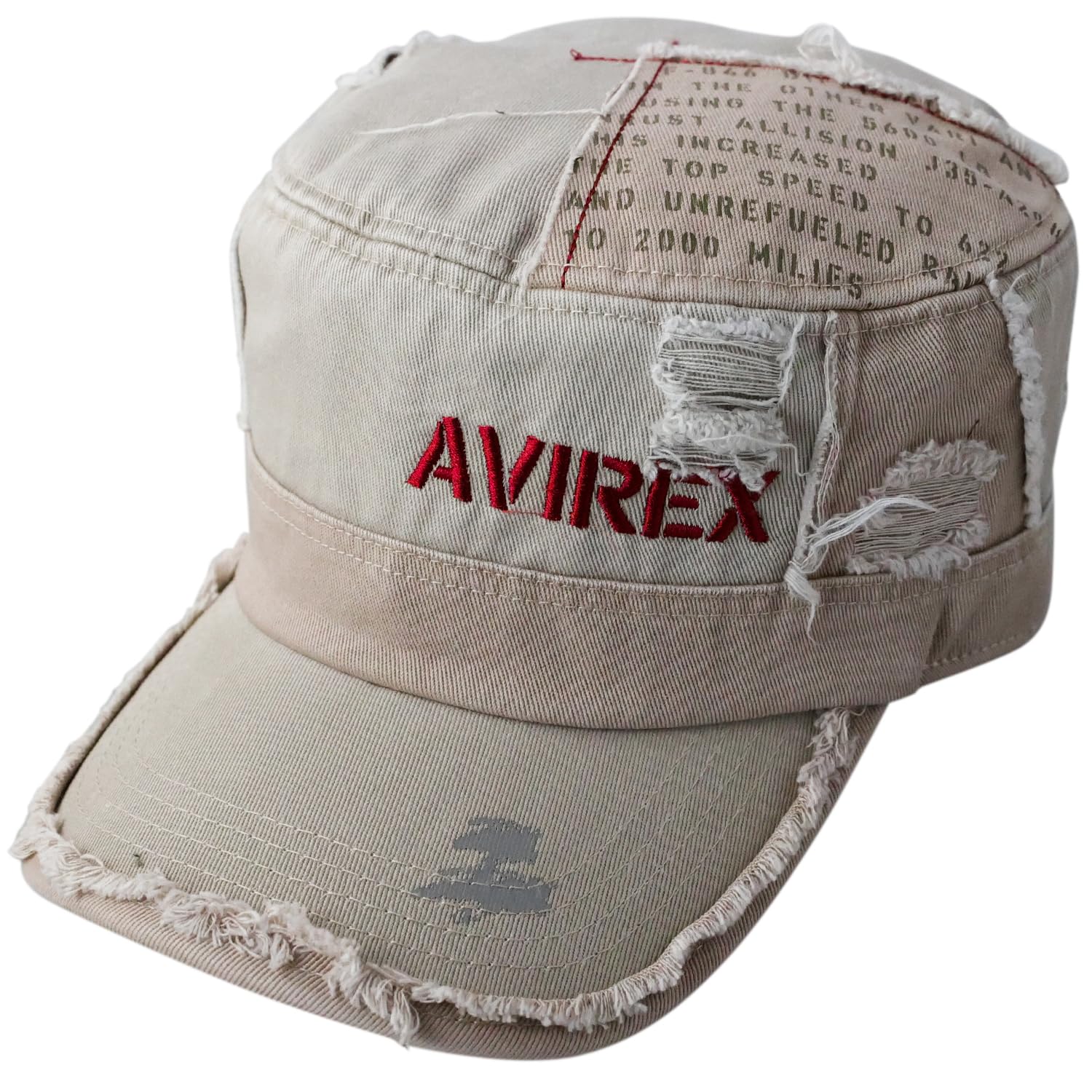 

Avirex Distressed Remade Work Cotton All Deep Beige 01 Cap, Golf/Baseball Cap, Cap, Men s, Black, Season, Fit, Spring/Summer,