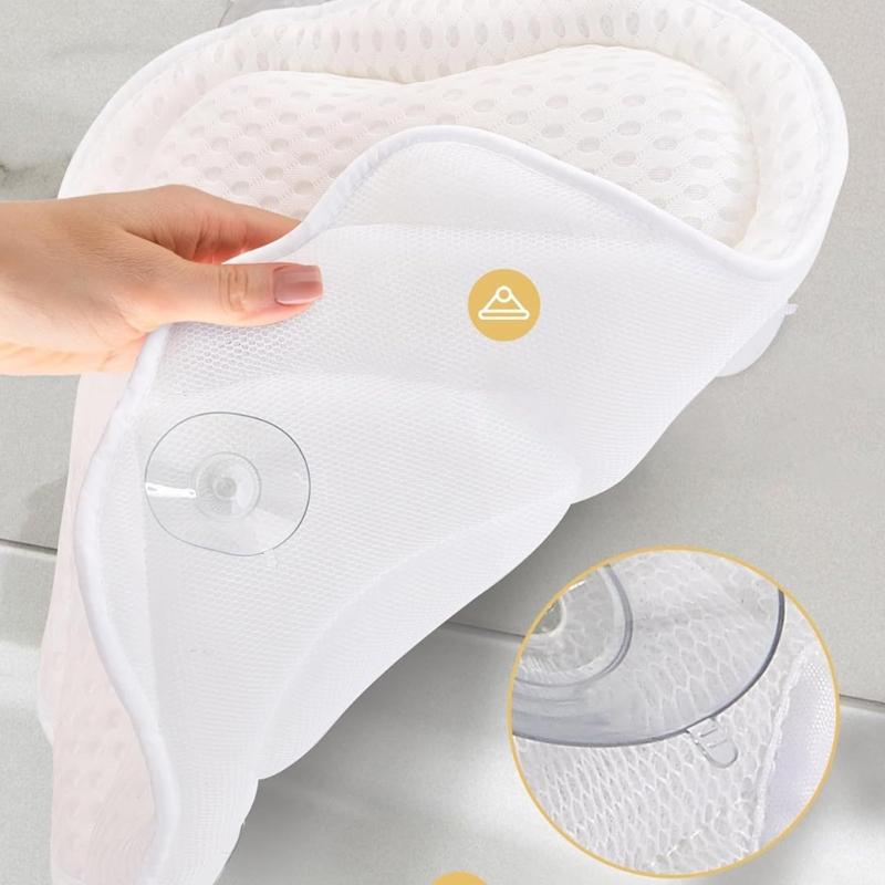 NonSlip Bathtub Pillow 6Suction Cups For Stability Safety During Bath Time Butterfly Design For Enhanced Comfort