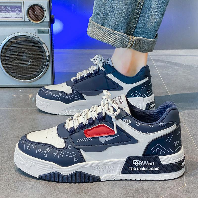 Men'S Shoes Teen Trendy Brand Platform Lightweight Sports Running Shoes Men'S Casual Board Shoes Trendy Shoes