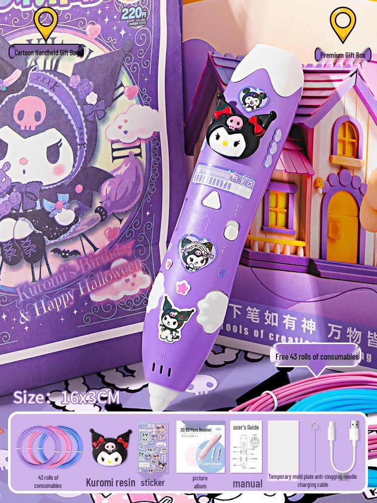 Low Temperature 3D Printing Pen for Kids - Intelligent DIY Drawing and Graffiti Toy