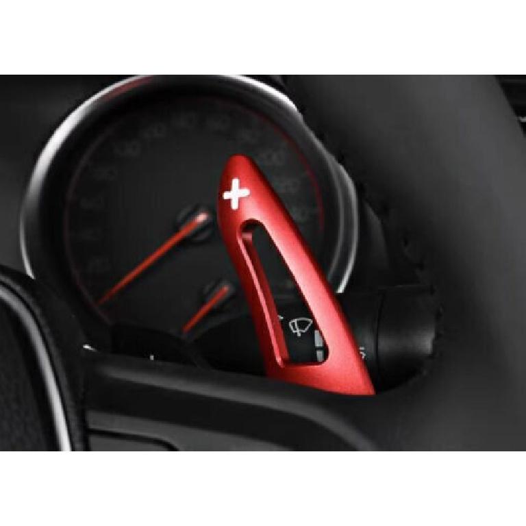 2pcs Shift Paddle Extension Steering Wheel For Toyota Camry 2018-2023 Red Alloy