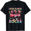 Nasz Flock Rocks Flaming Letnie Wakacje Rodzinny Pasujący T-shirt(1)