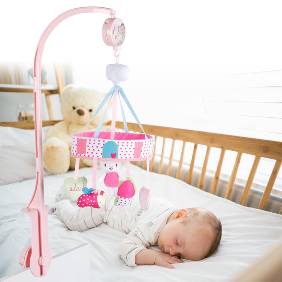 Rotierendes Kaninchen Musik Baby Plüschtier Hängend Cartoon