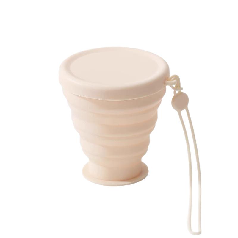 Ins Style Collapsible Silicone Water Cup, Portable Foldable Travel Mug for Camping & Washing