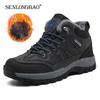 Brand Winter Men's Boots Warm Men's Snow Boots High Quality Leather Waterproof Men Sneakers Outdoor Men Hiking Boots Work Shoes