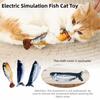 1/3Pcs Plush Interactive Cat Toy Wagging Tail Realistic Flopping Catnip Kicker Toy  Interactive Play