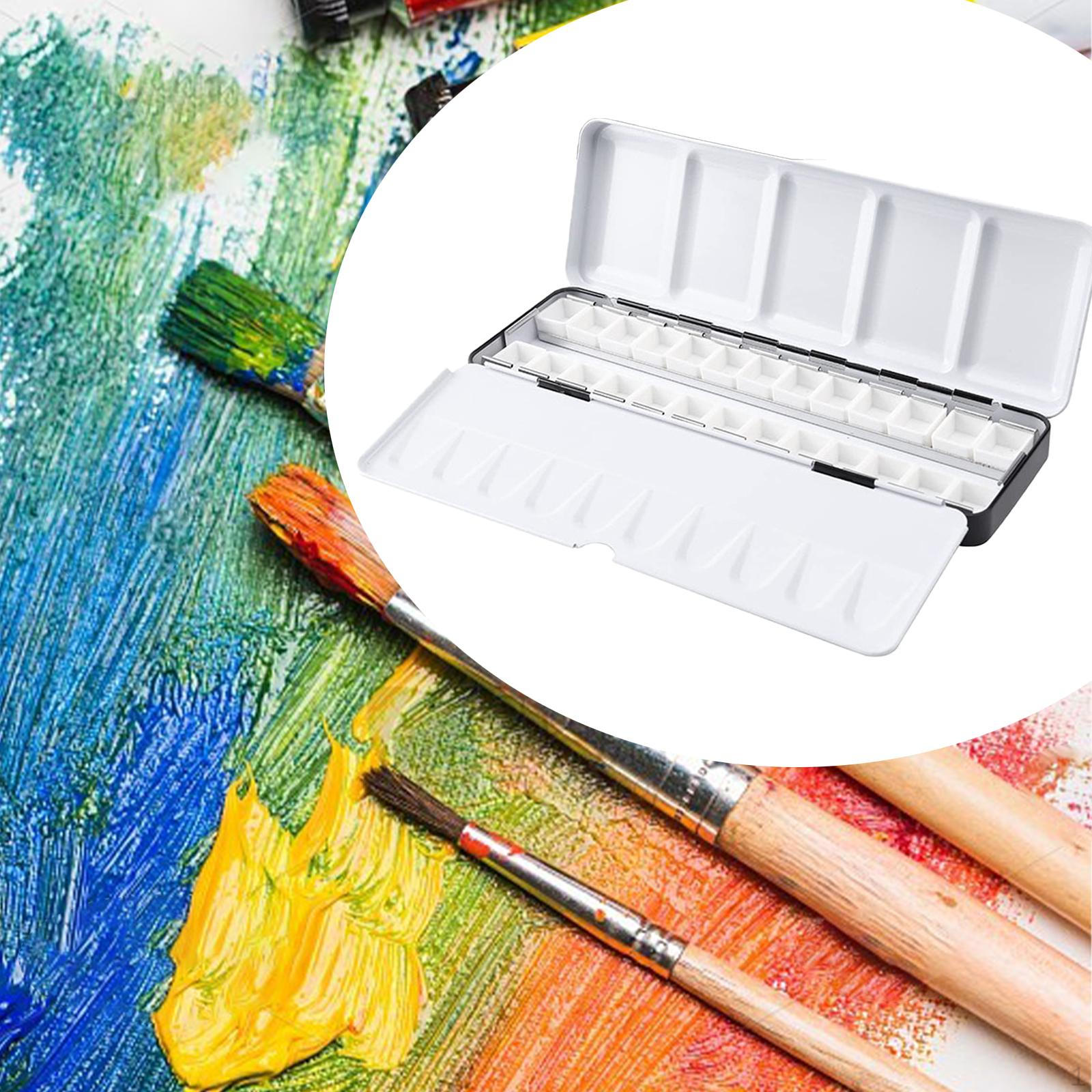 

Акварельная палитра, сложенная, компактная, для художников, коробка для красок, чехол для самостоятельной работы, акварель 26 Half Pans