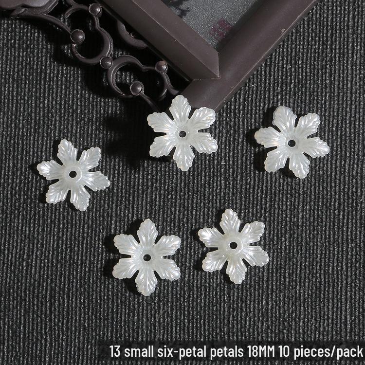 DIY sada dětských vlasových doplňků: ABS perla, Akrylový květ, Lístky lilie a chryzantémy