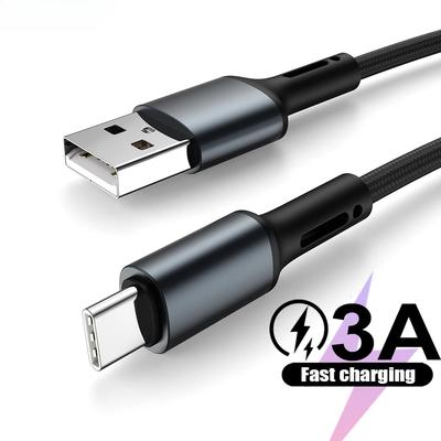 Fast Charge USB Type C Cable For Samsung Xiaomi Redmi  Google 1 2 3 Meters Cell Phone Data Charger Cord USBC Long 1m 2m 3m