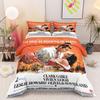 Classic Gone With The Wind Classic Movie Poster Multicolor Duvet Cover Set, Elegant Bedding Set for Bedroom, Simple Elegance Duvet Cover Set