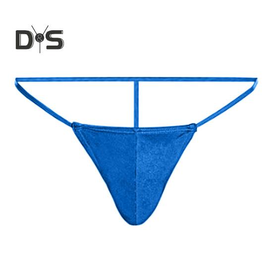 Sexy Herren-Tanga, niedrige Taille, U-konvex, T-String-Stil, atmungsaktive Unterwäsche, freie Bewegung, einfarbige Slips für den Alltag