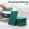 10/20Pcs Scrub Pads Household Kitchen Oil Removal Dishwashing Pot Pads Scratch Free Multipurpose Reusable Cleaning Dishrag