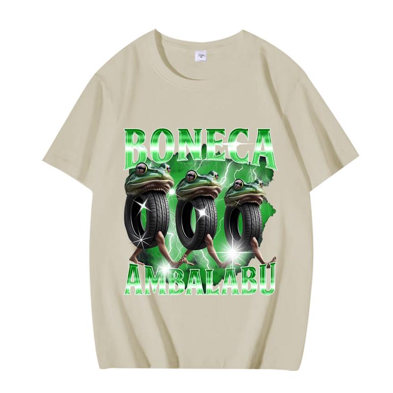 Boneca Ambalabu Brain Rot Italian Brainrot Meme T Shirt Men Women Oversized 100% Cotton  Summer Unisex Plus Sizetops