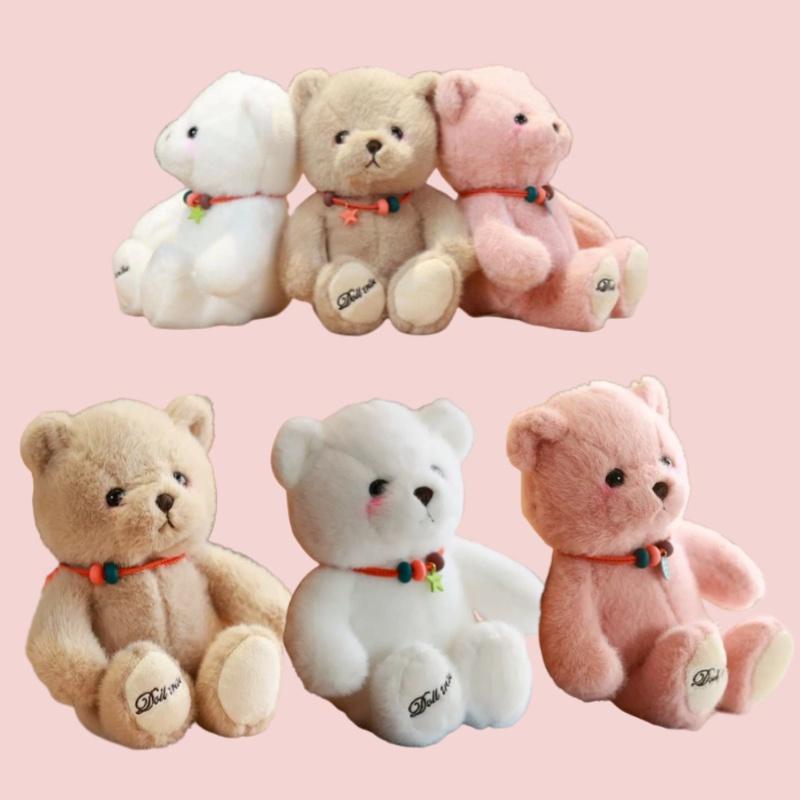 Lucky Teddy Bear Plush Toy For Girls Soft And Cuddly Stuffed Animal For Birthday Gift