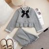 Teen Girls Full Clothing Sets Toddler Baby Girls Clothes Outfit Kids Suit Knit Coat + Pants Comfortable Two Piece Set