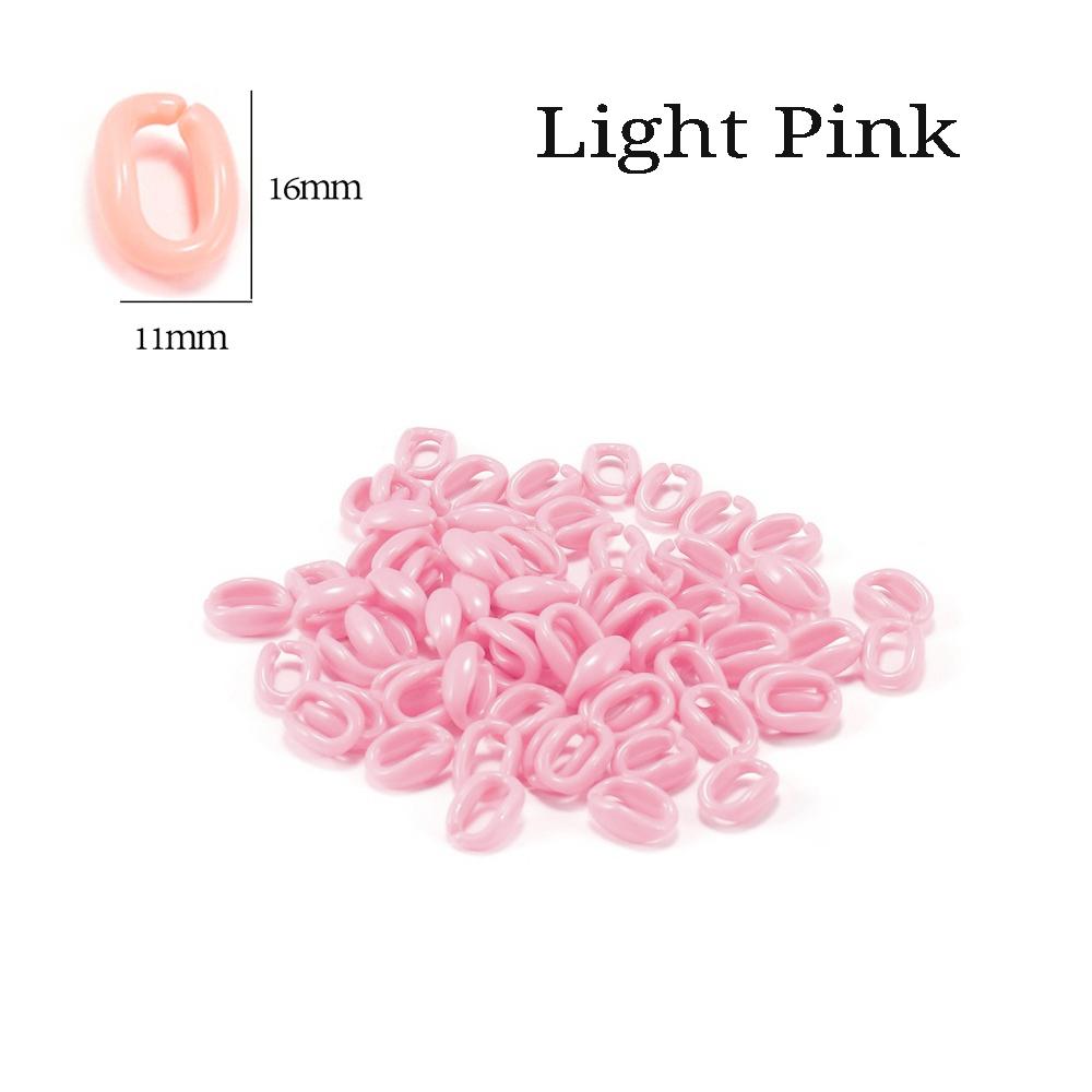 50 Teile/los Bunte Link Kette Anhänger Verbindet Charms Acryl Handwerk Für DIY Halskette Armband Schmuck Machen Zubehör