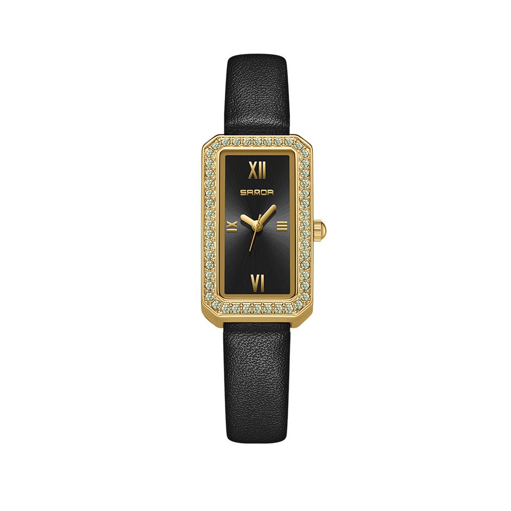 Luxury Fashion Women Quartz Watch Green Dial Student Ladies Diamond Watches for Woman Waterproof Wristwatches Reloj Mujer