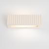 Rigata white ceramic wall lamp