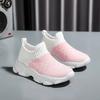 Kids Sock Sneakers Breathable Mesh Slip-on Casual Shoes Lightweight Soft Sole Running Shoes for Girls