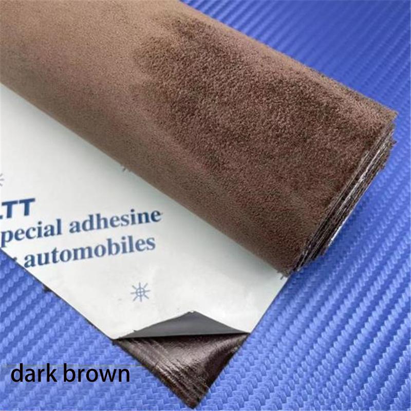 Premium Self-Adhesive Suede Fabric Car Interior Vinyl Wrap for Door Panels Dashboard Armrest DIY Car Interior Modification Furniture Decor