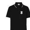 Burberry Polo Shirts Men's Black Polo Collar Moderate Straight Fit 80136081