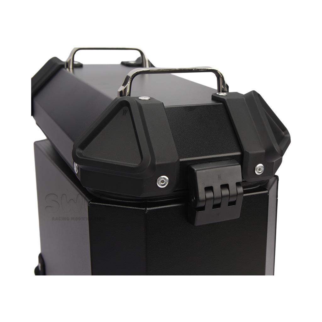 Universal Motorcycle Aluminum Side Boxes – Waterproof, Anti-Collision, Quick Release (18L/28L/35L)