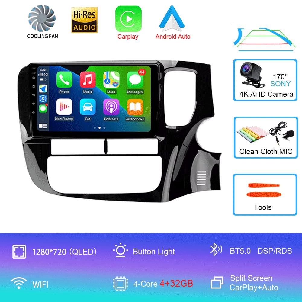 

Автомобильное радио Android 14 Carplay для Mitsubishi Outlander 3 GF0W GG0W 2012 2013- 2018 Навигация GPS Мультимедийный проигрыватель стерео WiF+4G