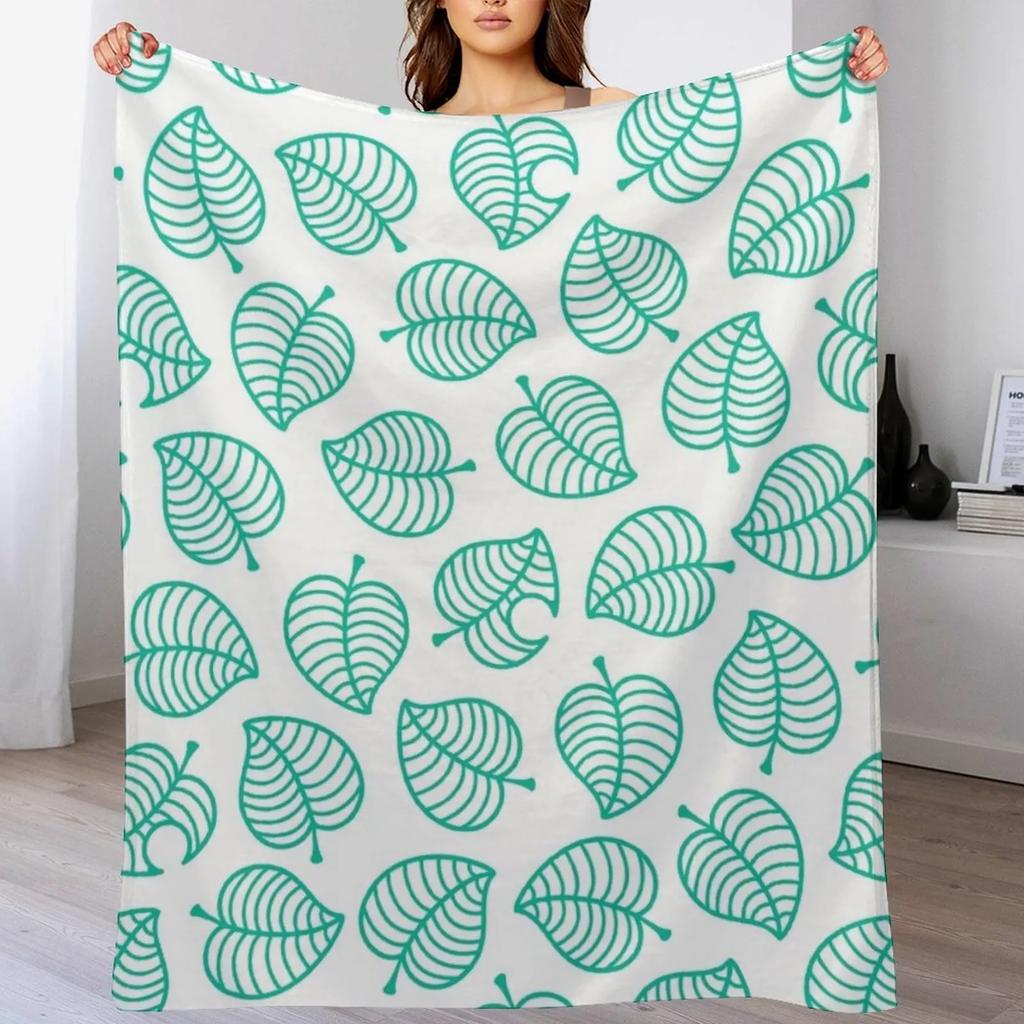 Tanuki Leaf Throw Blanket Ultra Plush Cozy Blanket for Napping Sleeping