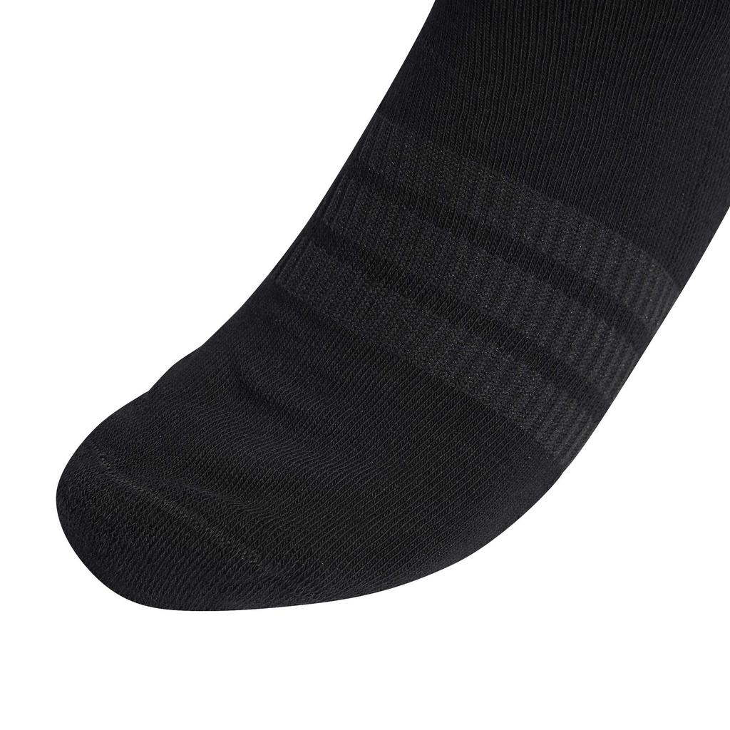 Adidas Essentials Cushion Crew Unisex Size M 3-Piece Socks, Adult, D5273, Black/Black/White (KC9626),