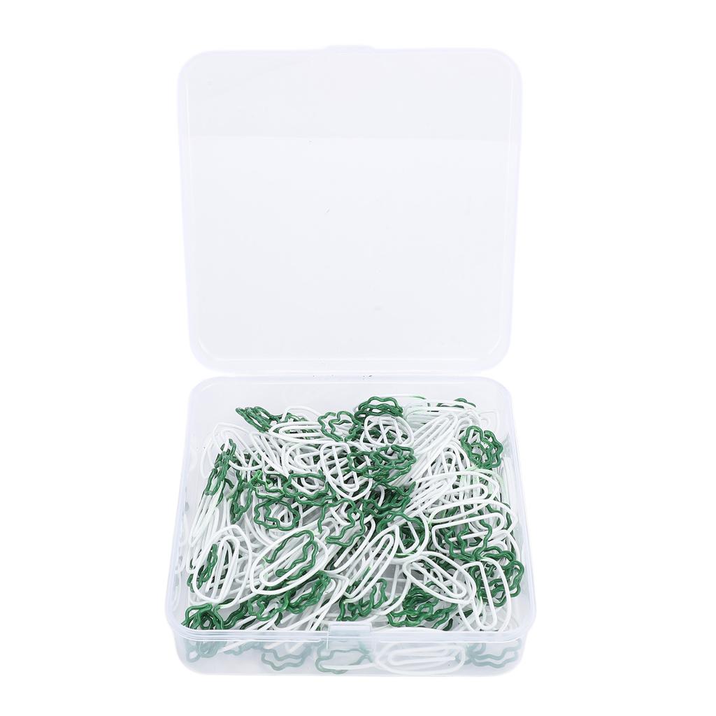 100Pcs Carrot Shape Paper Clips Bulk Cute Fun Colored Stainless Steel for Bookmarks Planner Office S