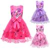 83149 Fashion Kids Girls Princess Lily Lovebraids Printed Bow Mesh Dress