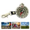 Zincs Alloy Pocket Compasses with Lanyard Keychain Portable Camping Compasses Keychain Navigation Tool Bag Decorations