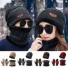 Knitted Thermal Knitted Gloves Winter Warm Wool Hat Glove Hat Scarf Set  Outdoor Activities