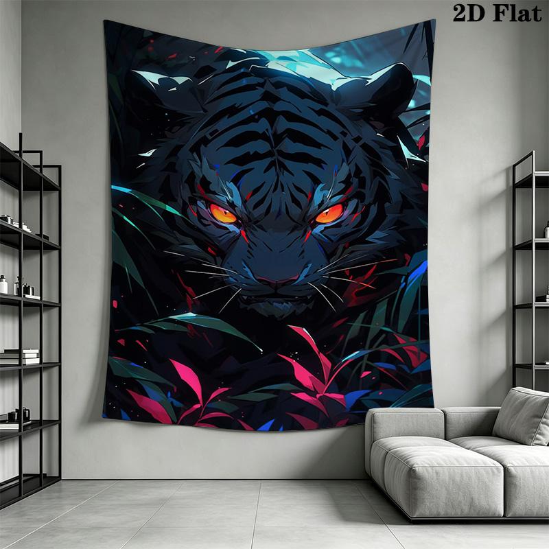 Tiger Pattern Home Decor Tapestry, Wall Hanging, Decorative RV Wall Cloth.SGT0917394
