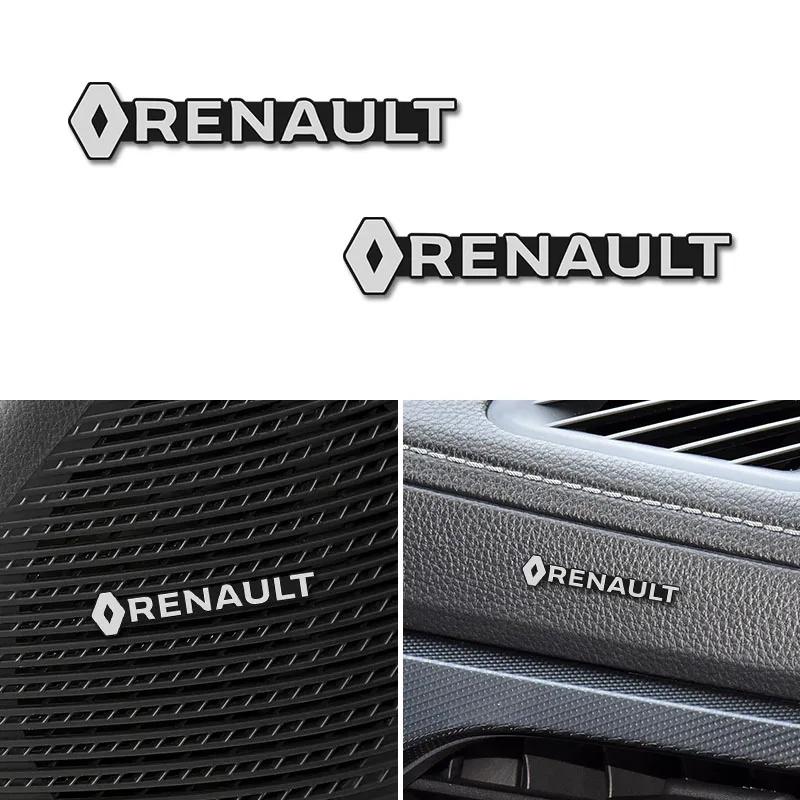 2026 Hot For Renault Hub Caps For Renault Megane 2 3 4 Twingo Clio Talisman Captur Trafic Kwid Scen 4/8pcs Metal Car Audio Decor