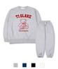 TI.GLAKE Ribbon Bear Oversized Fleece-Lined Sweatshirt Jogger Pants Set
