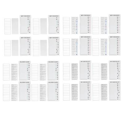 4pcs Checklist Board  Production Recyclable Portable Chore Checklist Detachable Chore Chart for D