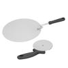Stainless Steel Pizza Peel Shovel Spatula Folding Baking Cheese Lifter Tool for Serving Food12in