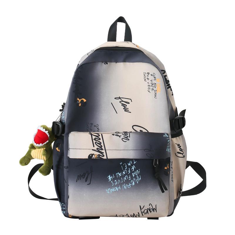 

Новый рюкзак для студентов колледжа, мужской и женский, с градиентным цветом, размытый, повседневный, большой вместимости, парный, для кампуса хаки