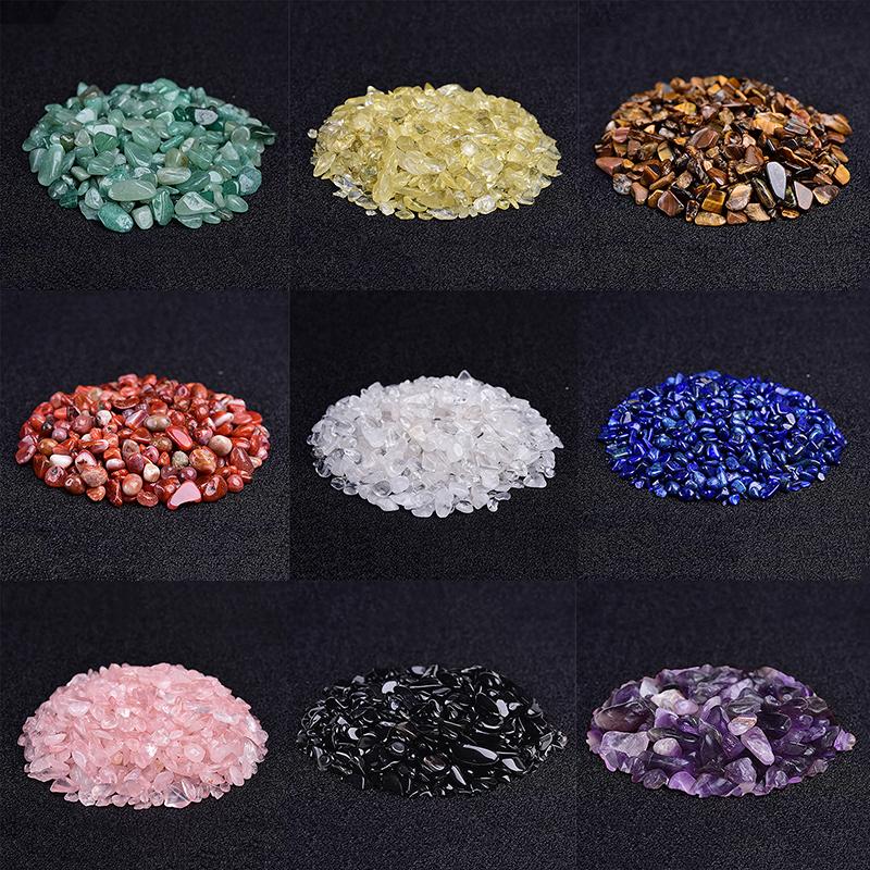 100G Přírodní Minerální Leštěný Štěrk Léčení Čaker Reiki Krystaly Přírodní Kameny Domácí Dekorace