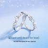 The Little Prince and Rose 925 Silver Couple Rings
