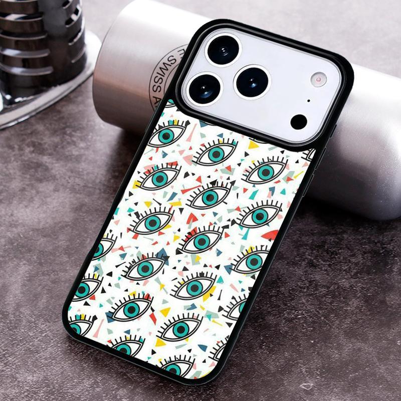 Eyes Pattern Phone Case for iPhone 17 16 15 Pro Max Air 14 13 12 11 Plus Shockproof Cover
