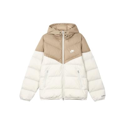 Nike Giacca Sportiva Casual Imbottita in Piumino Storm-Fit Windrunner Primaloft Color Block con Cappuccio Uomo Giacca Kaki FB8178-247