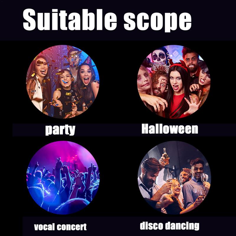 Halloween-Brille mit rotem Licht – Lustige LED-Leuchtbrille – Gruselige, festliche, blinkende rote Brille als Requisite für Halloween-Partys